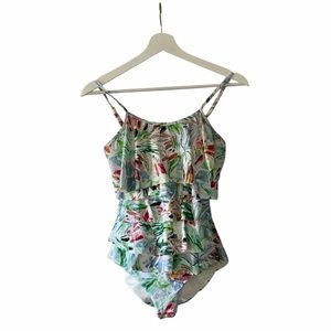 Estivo Woman’s Ruffle One Piece Bathing Suit Summer Swimwear NWT